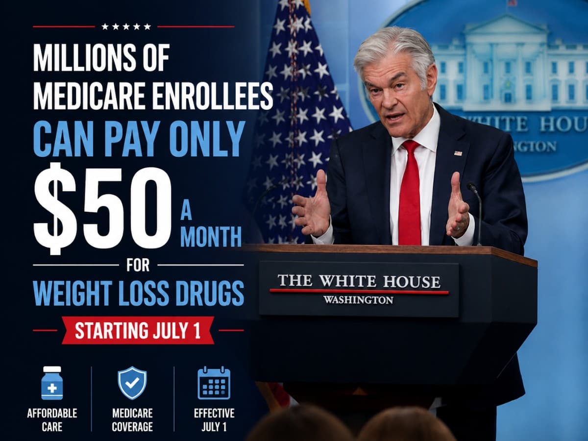 Millions of Medicare enrollees can pay only $50 a month for weight loss drugs, starting July 1