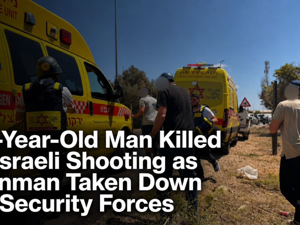 35-Year-Old Man Killed in Israeli Shooting as Gunman Taken Down by Security Forces