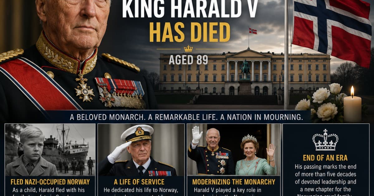 King Harald V of Norway Dies at 89, Leaving Legacy of Resilience and Royal Reform