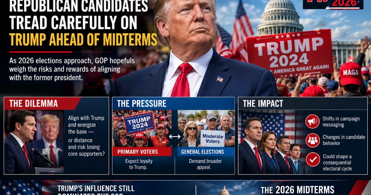 GOP Candidates Walk a Tightrope as Trump's Shadow Looms Over Midterms
