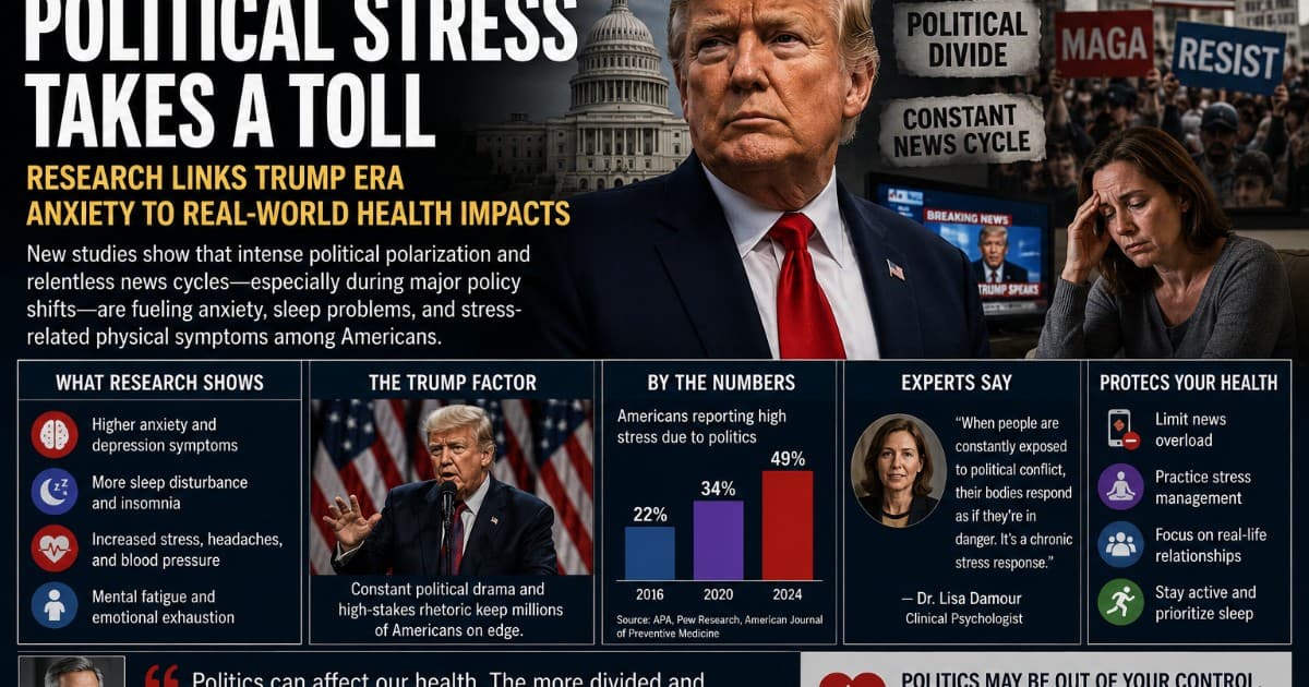 Political Stress Is a Real Health Risk, and Researchers Are Paying Attention