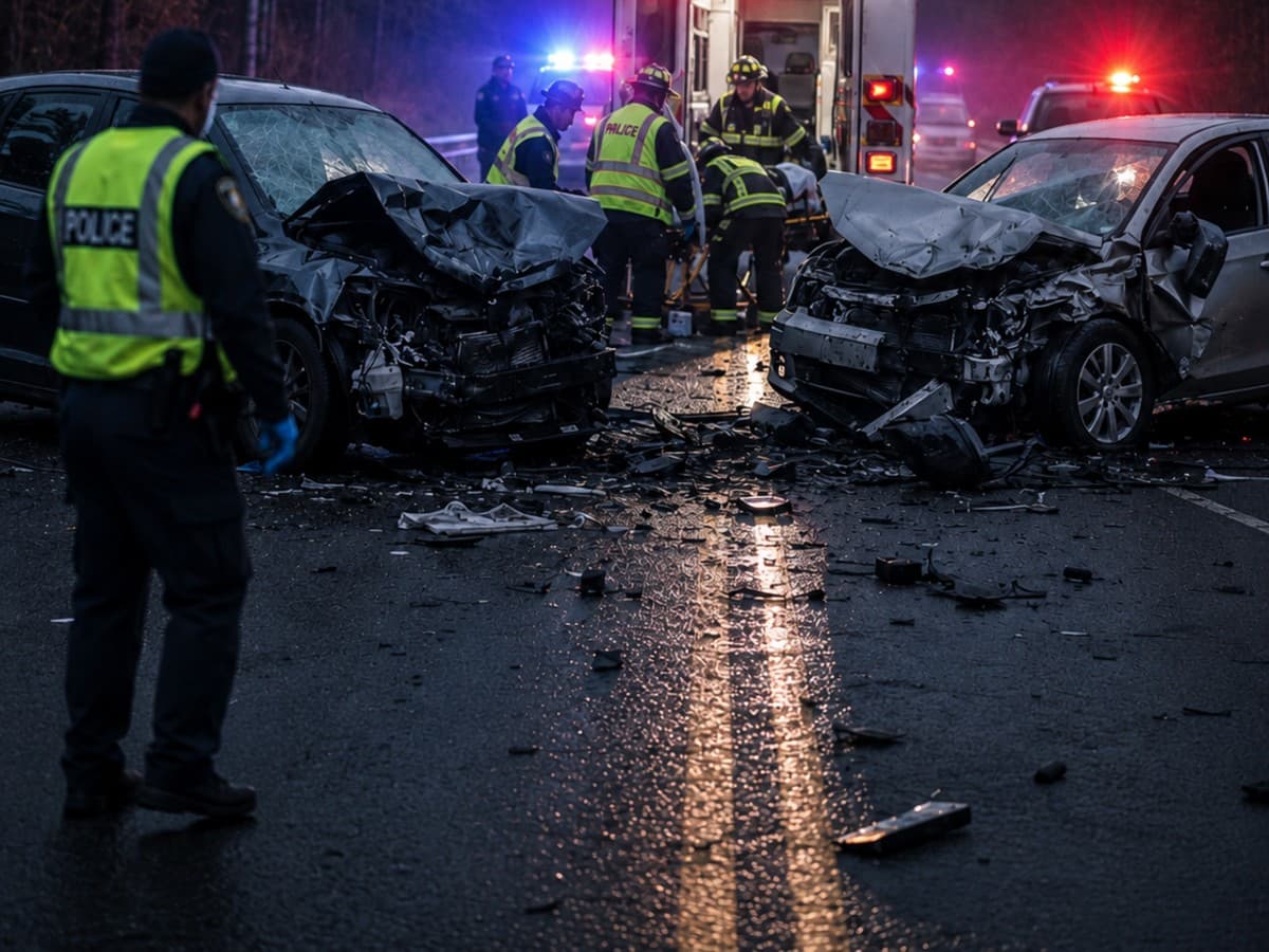 One Woman Killed, Second Critical After Head-On 'Kamikaze' Car Crash