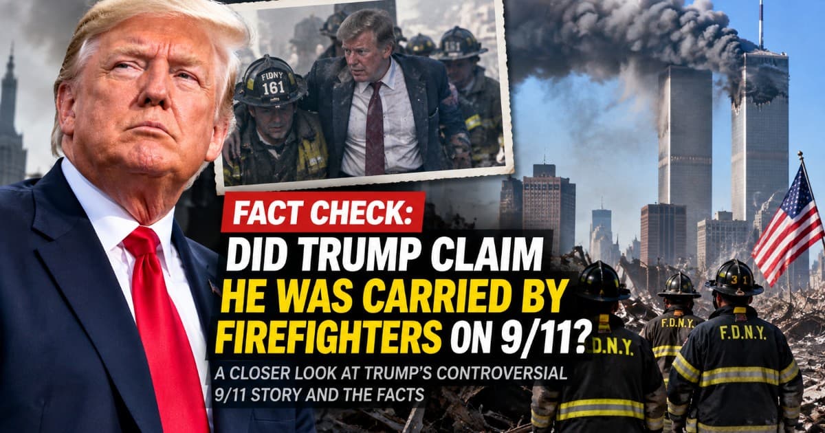 Trump's '9/11 Firefighter' Claim Comes Under Scrutiny After Fact-Checkers Respond