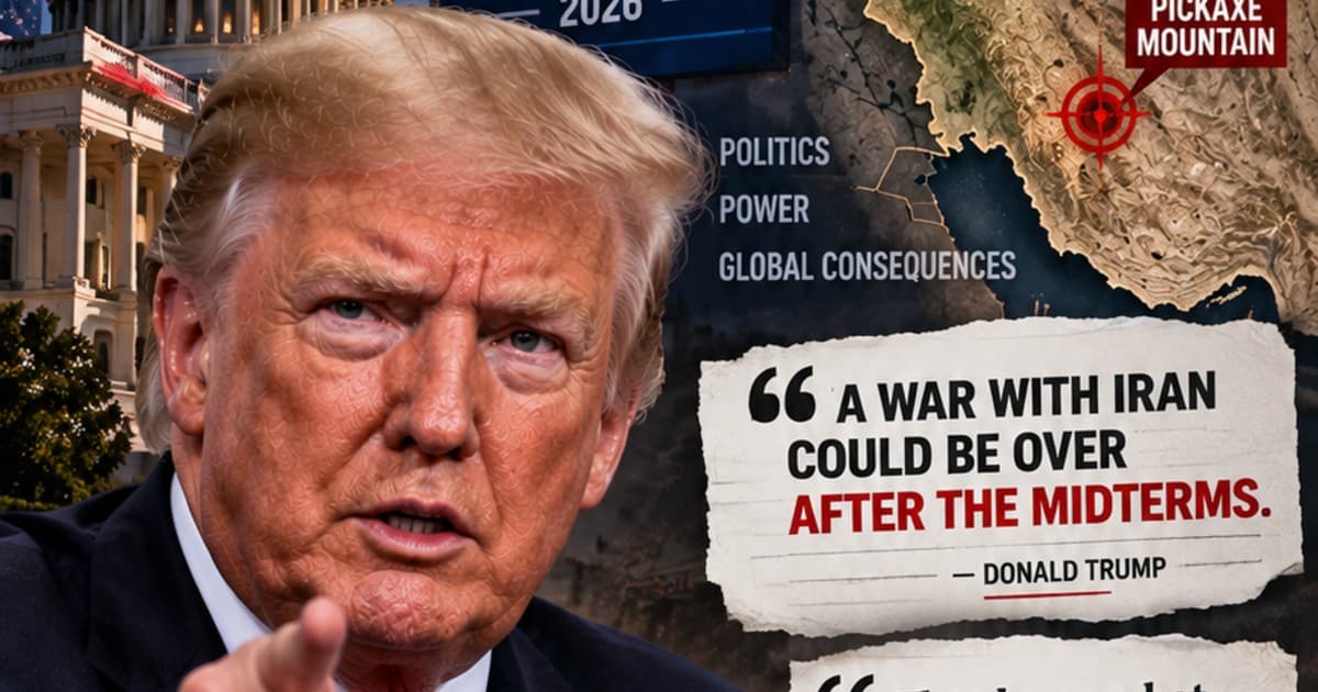 Trump Links Iran Conflict Timeline to Midterm Elections, Threatens Strike on Key Mountain Site