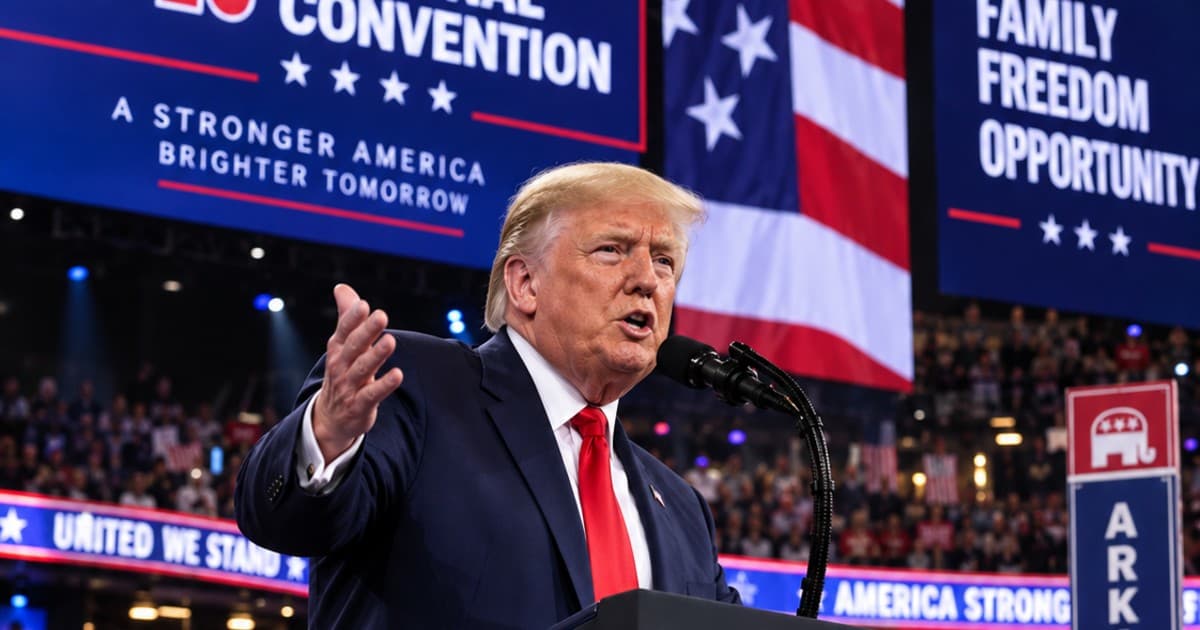 Trump Takes the Stage at GOP Convention, Rallying Party Faithful Around His Agenda