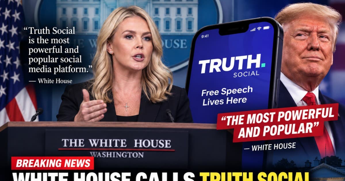 White House Touts Truth Social as Top Social Platform, Defying Industry Metrics