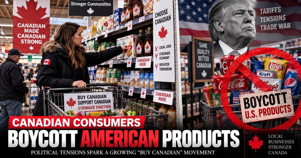 Buy Canadian: Consumer Boycott of US Goods Quietly Reshapes Grocery Store Shelves