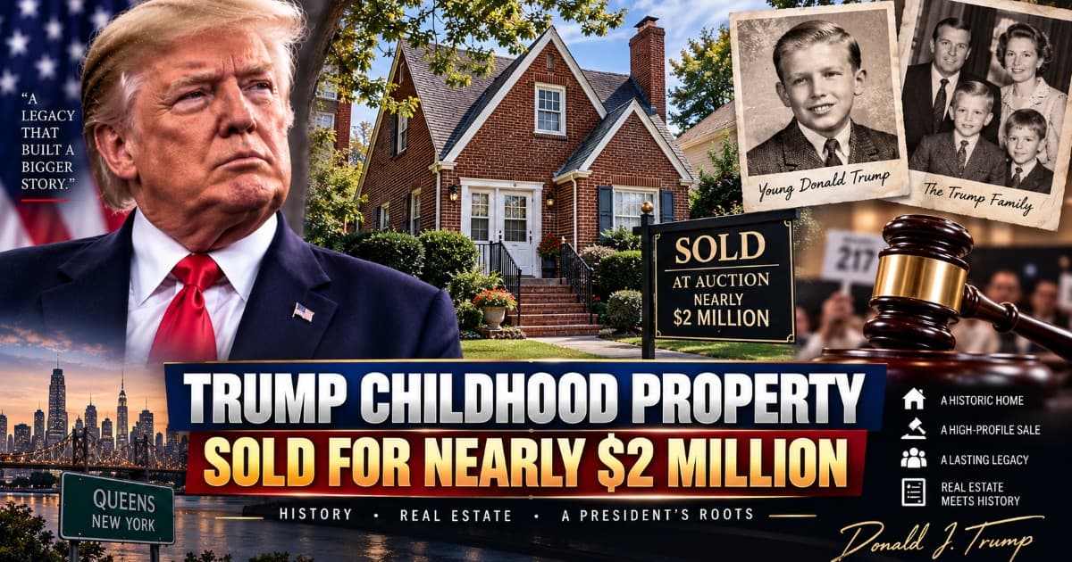 Trump Childhood Home Sells for Nearly $2 Million at Auction