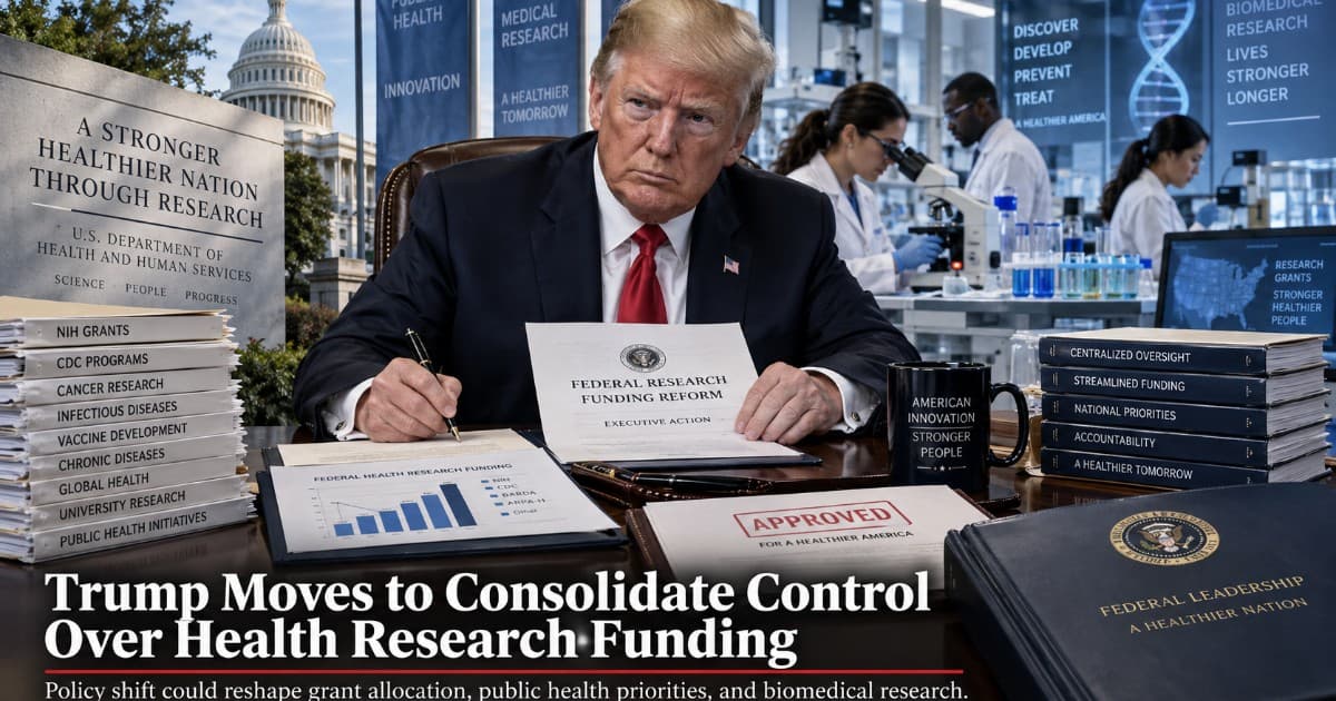 Trump Administration Moves to Centralize Control of Federal Health Research Funding