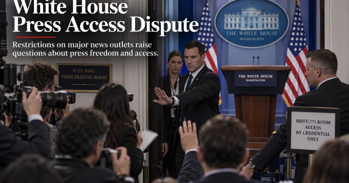 White House Bars Reporters From Major News Organizations Under Trump Administration