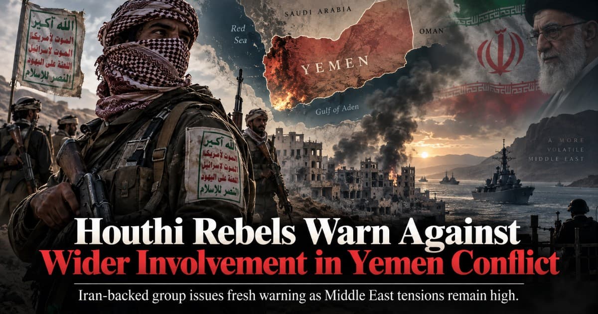 Houthis Warn Against Regional Intervention as Yemen Conflict Deepens