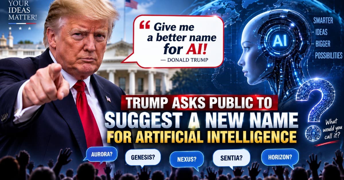 Trump Seeks Public Input on New Name for Artificial Intelligence