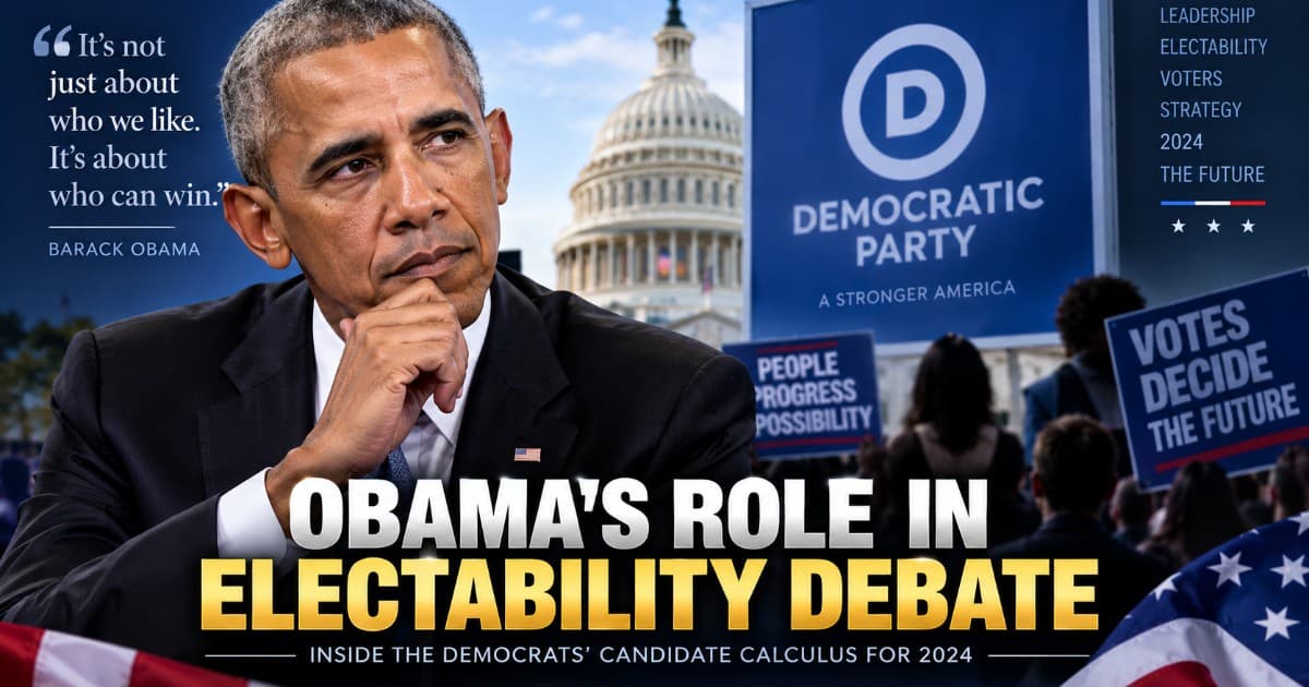 How the 'Electability' Argument Shaped Democratic Strategy