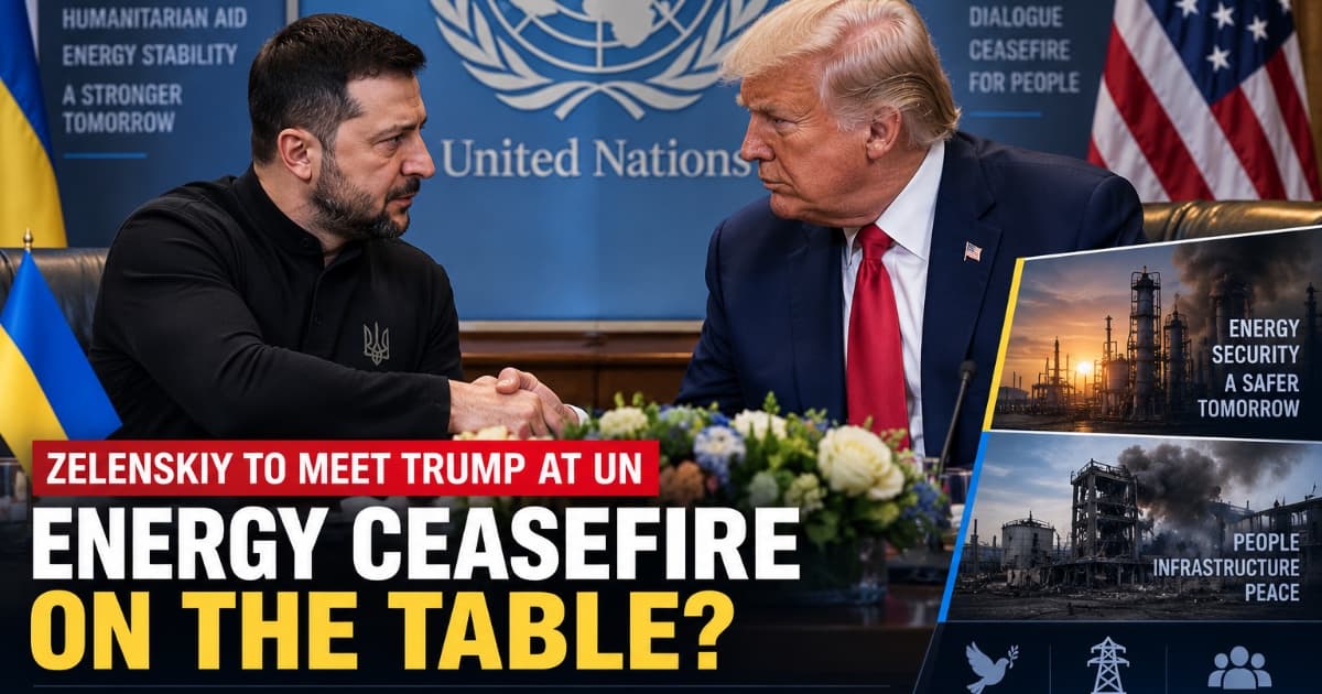 Zelenskiy Seeks Trump's Support for Russia Energy Ceasefire at UN Meeting