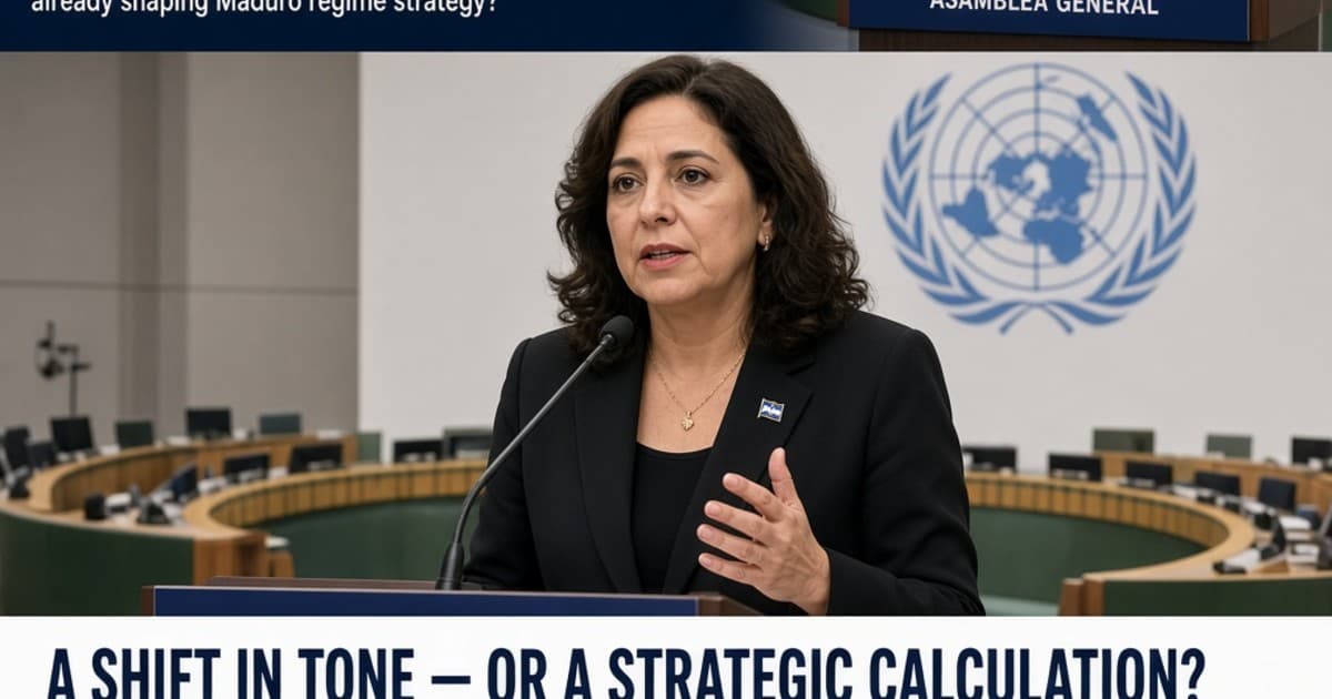 Venezuelan Official's UN Reversal Hints at Shifting Diplomatic Calculus