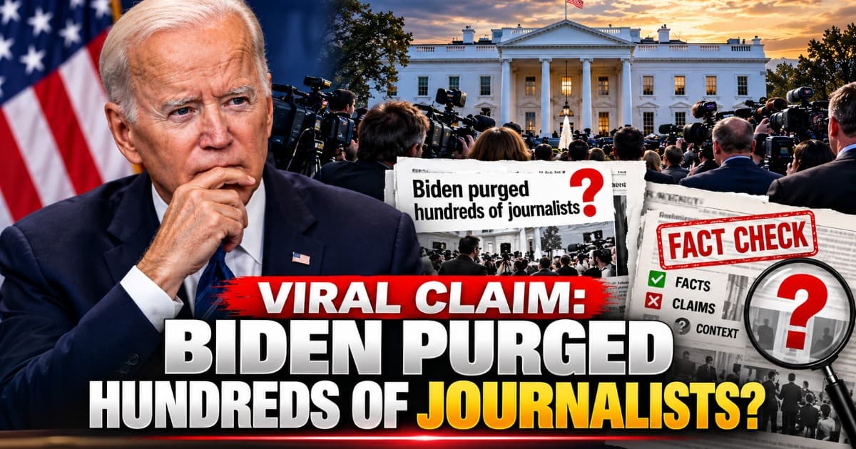 Fact-Checkers Scrutinize Viral Claims About Biden and Journalists