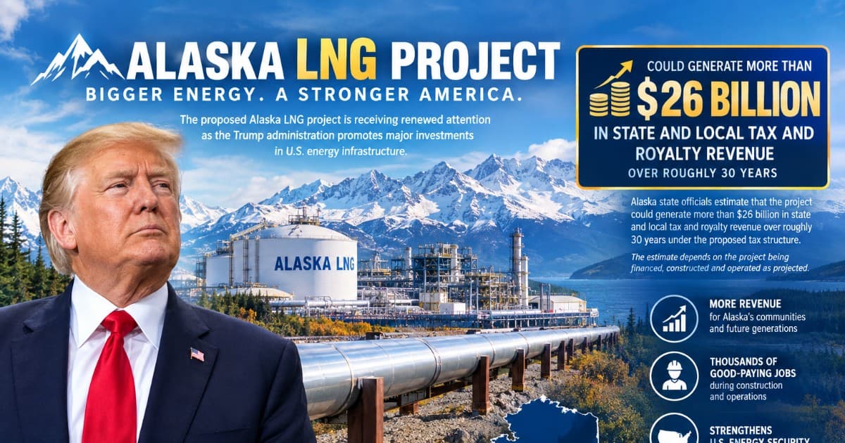 Alaska LNG Project Could Generate More Than $26 Billion in State and Local Revenue Over 30 Years