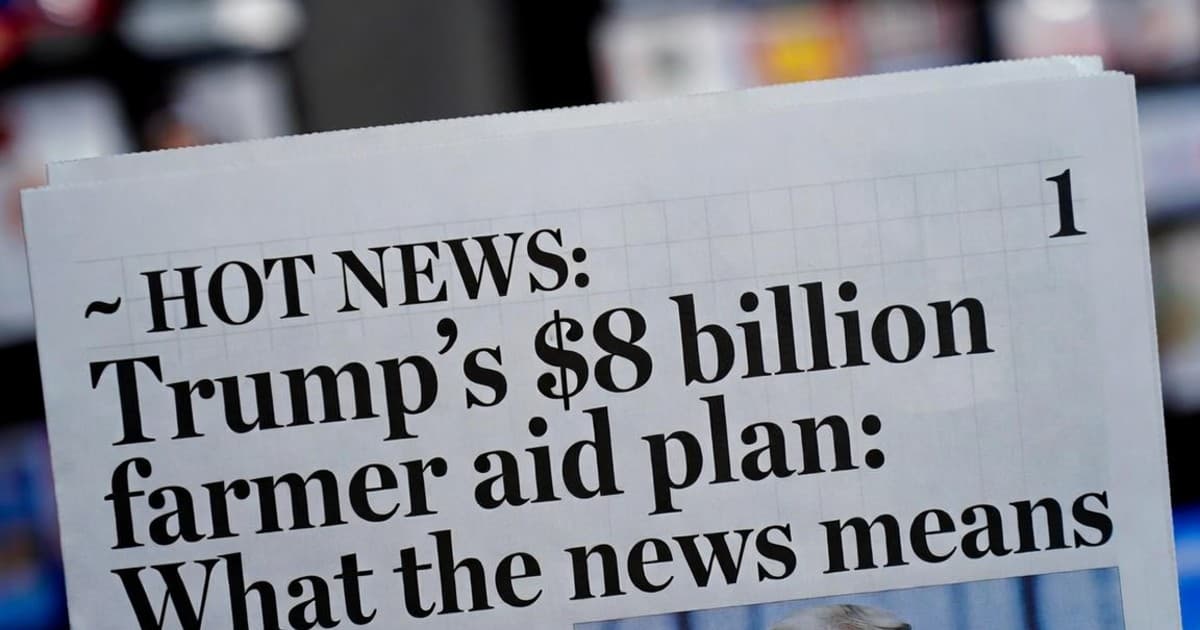 🚨 HOT NEWS:  Trump’s $8 billion farmer aid plan: What the news means...