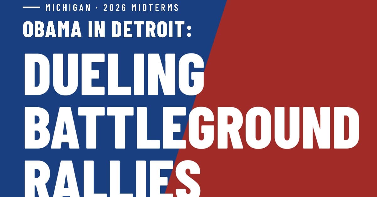 Obama in Detroit: Dueling Battleground Rallies
