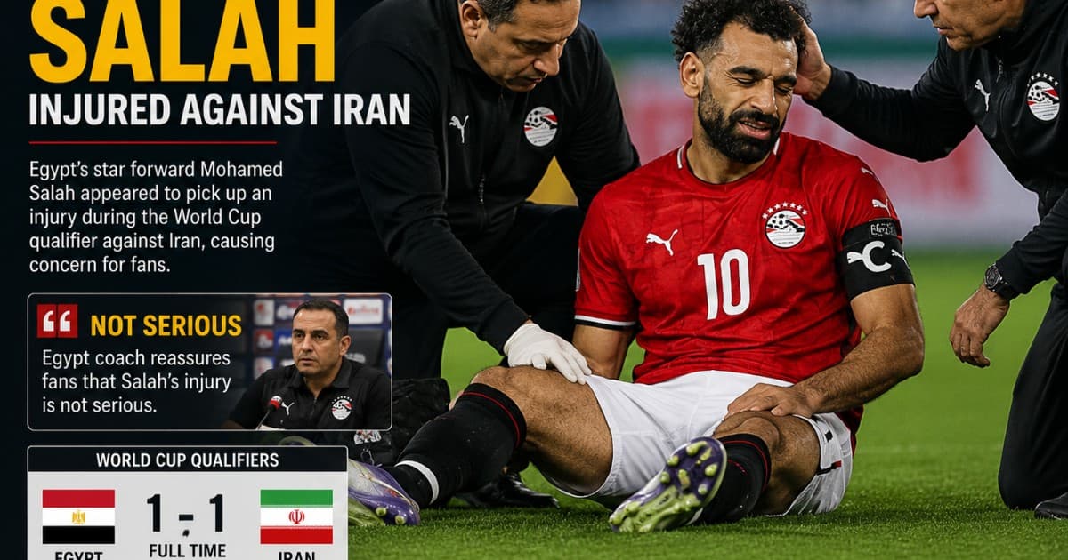 Egypt Coach Plays Down Salah Injury Fears After Draw with Iran